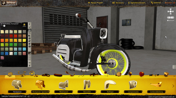 Simson Tuningwerkstatt 3D gameplay screenshot