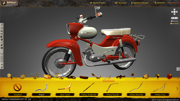 Simson Tuningwerkstatt 3D gameplay screenshot