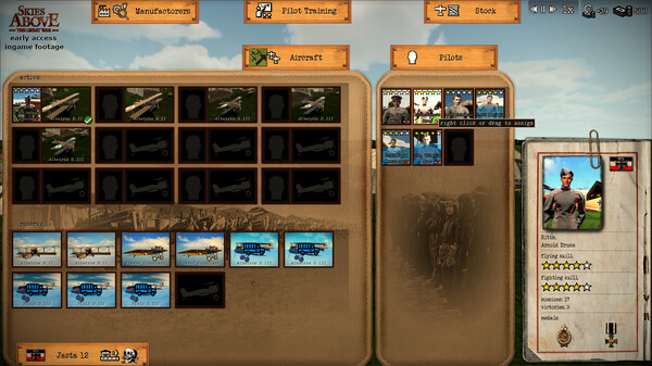 Skies above the Great War gameplay screenshot