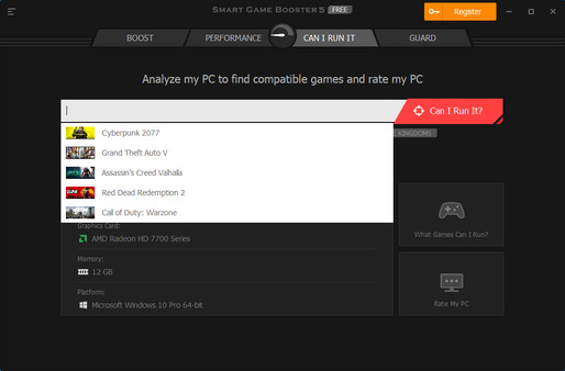 Smart Game Booster gameplay screenshot