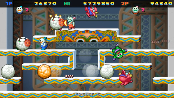 SNOW BROS. SPECIAL: ANNIVERSARY EDITION gameplay screenshot