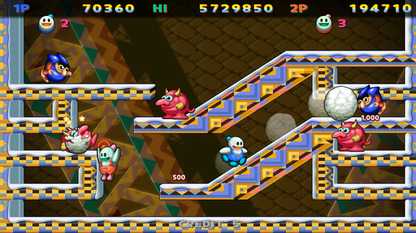 SNOW BROS. SPECIAL: ANNIVERSARY EDITION gameplay screenshot