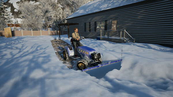 Snow Plowing Simulator gameplay screenshot
