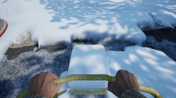 Snow Plowing Simulator gameplay screenshot