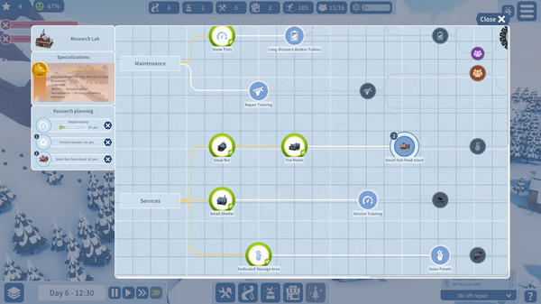 Snowtopia: Ski Resort Builder gameplay screenshot