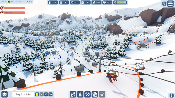 Snowtopia: Ski Resort Builder gameplay screenshot