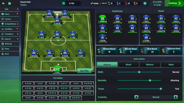 Soccer Manager 2020 gameplay screenshot