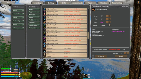Solace Crafting gameplay screenshot