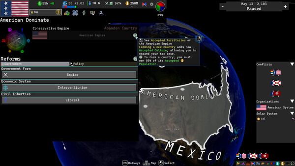 Solar Nations 2 gameplay screenshot