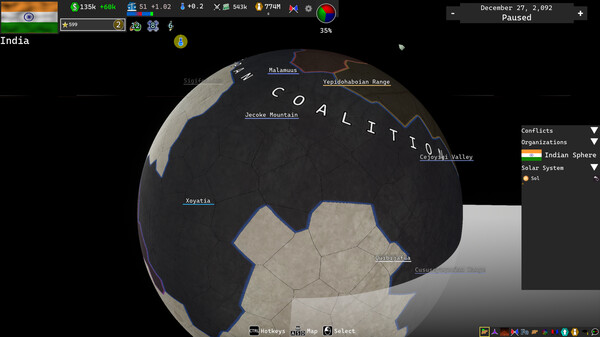 Solar Nations 2 gameplay screenshot