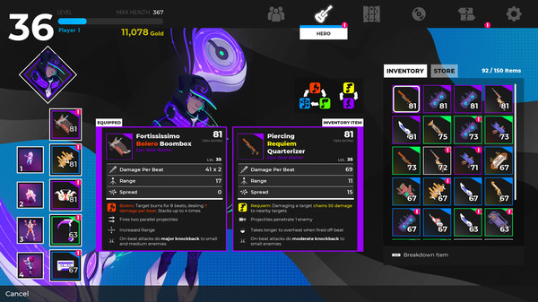 Soundfall gameplay screenshot