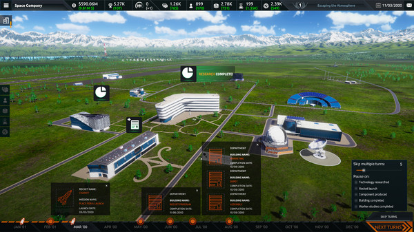 Space Company Simulator gameplay screenshot