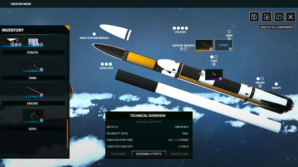 Space Company Simulator gameplay screenshot