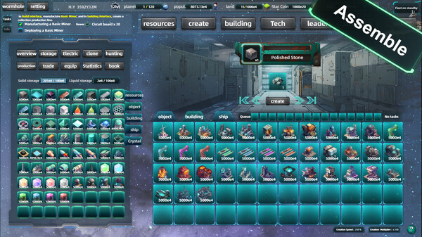 Space industrial empire gameplay screenshot