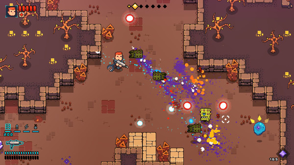 Space Robinson: Hardcore Roguelike Action gameplay screenshot