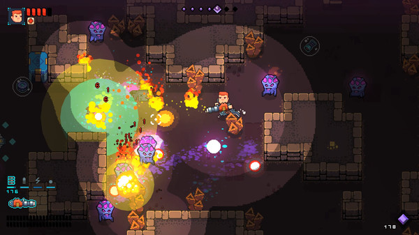 Space Robinson: Hardcore Roguelike Action gameplay screenshot