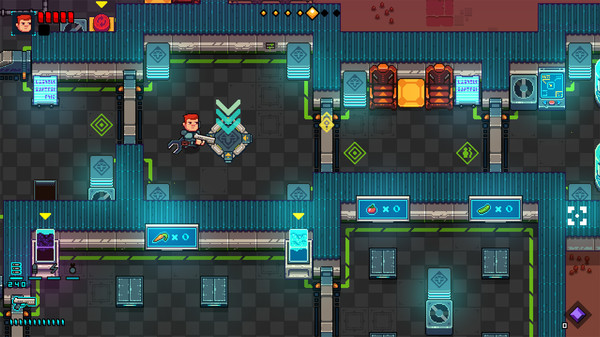 Space Robinson: Hardcore Roguelike Action gameplay screenshot