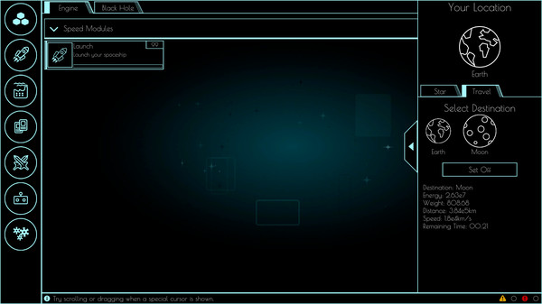 Space Travel Idle gameplay screenshot