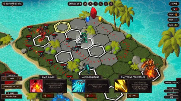 Spirits of the Hellements - TD gameplay screenshot