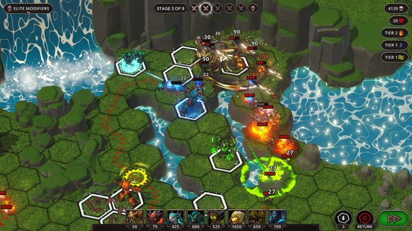 Spirits of the Hellements - TD gameplay screenshot