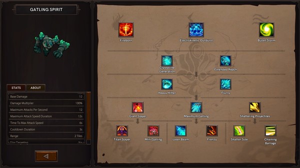 Spirits of the Hellements - TD gameplay screenshot