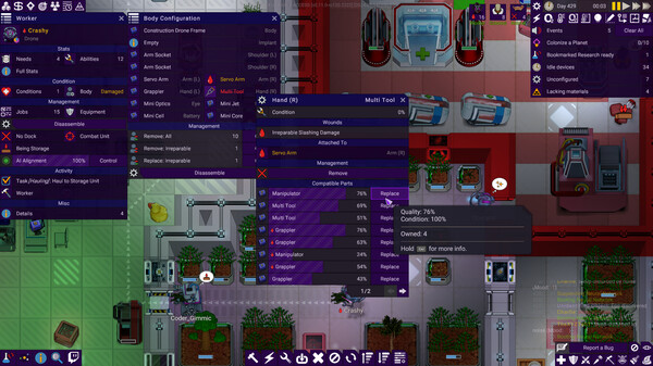Stardeus gameplay screenshot