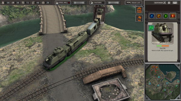 Steel Republic Rail Defender gameplay screenshot
