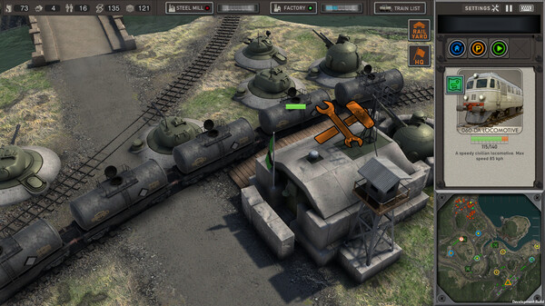 Steel Republic Rail Defender gameplay screenshot