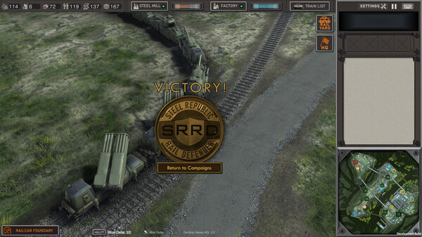 Steel Republic Rail Defender gameplay screenshot