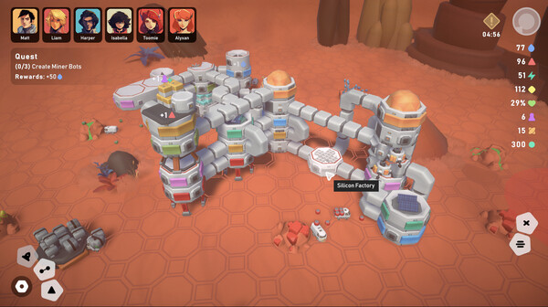 Stellar Settlers: Space Base Builder gameplay screenshot