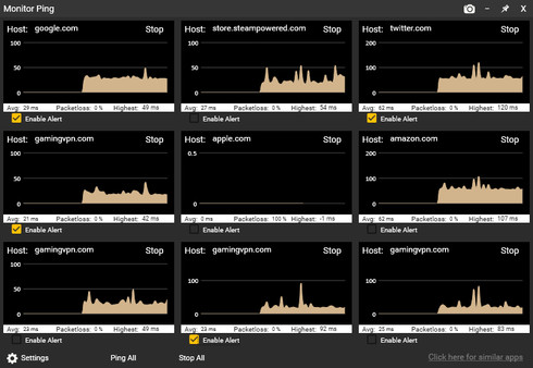 Sticky Apps :: Monitor Ping gameplay screenshot