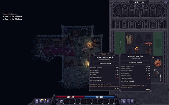 Stoneshard: Prologue gameplay screenshot