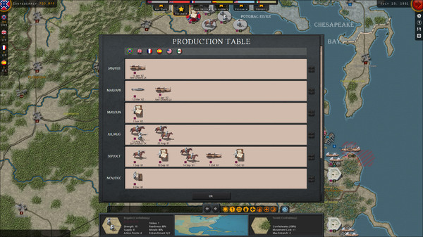 Strategic Command: American Civil War gameplay screenshot