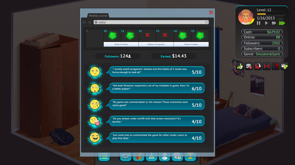 Streamer's Life gameplay screenshot
