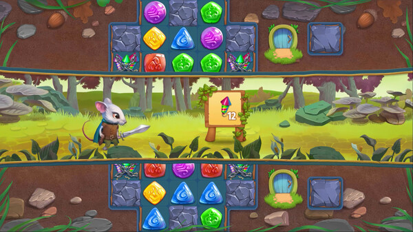 Strongblade - Puzzle Quest and Match-3 Adventure gameplay screenshot