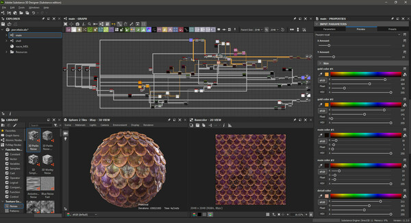 Substance 3D Designer 2023 gameplay screenshot