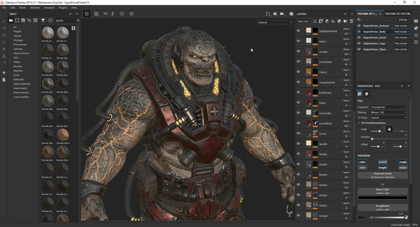 Substance 3D Painter 2022 gameplay screenshot