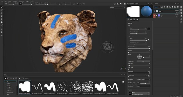 Substance 3D Painter 2023 gameplay screenshot