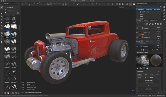 Substance 3D Painter 2025 gameplay screenshot