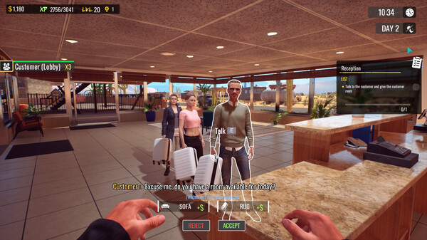 Sunset Motel: Prologue gameplay screenshot
