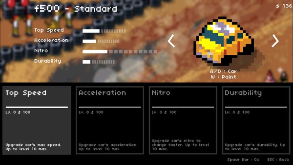 Super Pixel Racers gameplay screenshot