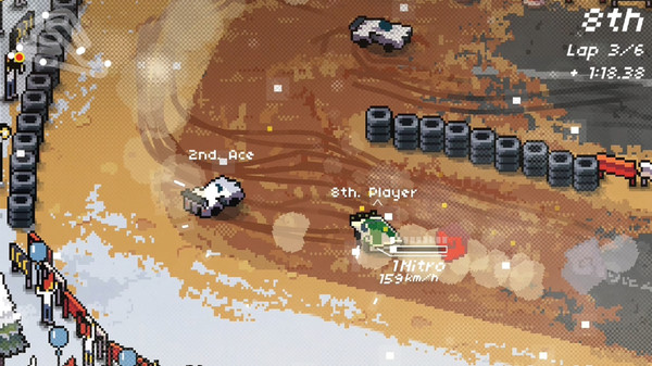 Super Pixel Racers gameplay screenshot