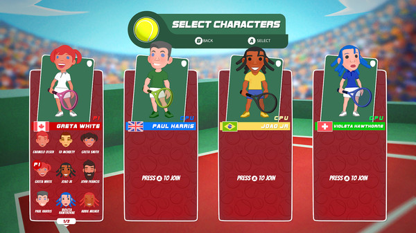 Super Tennis Blast gameplay screenshot
