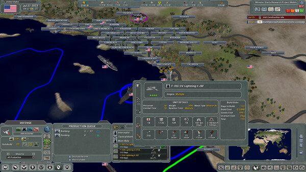 Supreme Ruler 2030 gameplay screenshot