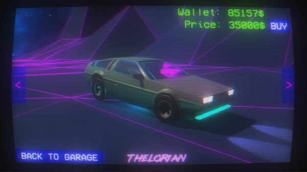 Synthwave Dream '85 gameplay screenshot