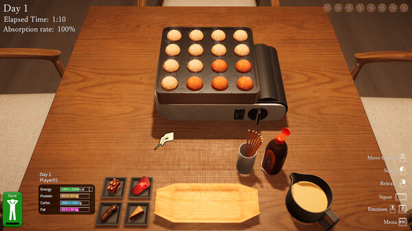 Takoyaki Party Survival gameplay screenshot