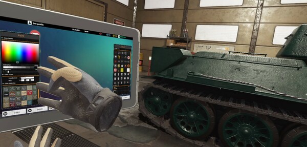 Tank Mechanic Simulator VR gameplay screenshot