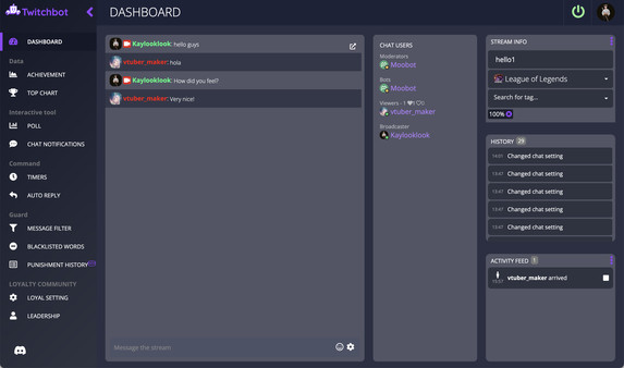 TBOT - Twitch Bot gameplay screenshot