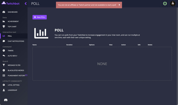 TBOT - Twitch Bot gameplay screenshot