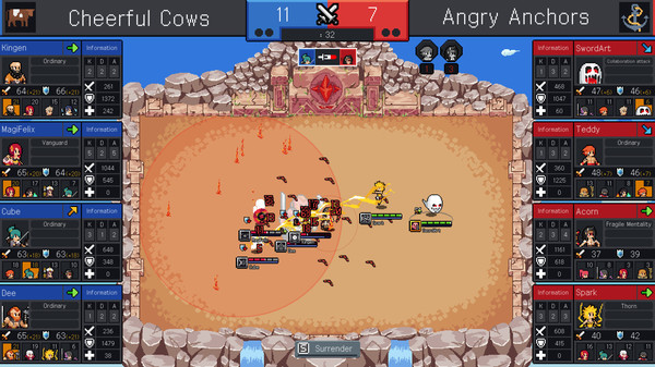 Teamfight Manager gameplay screenshot